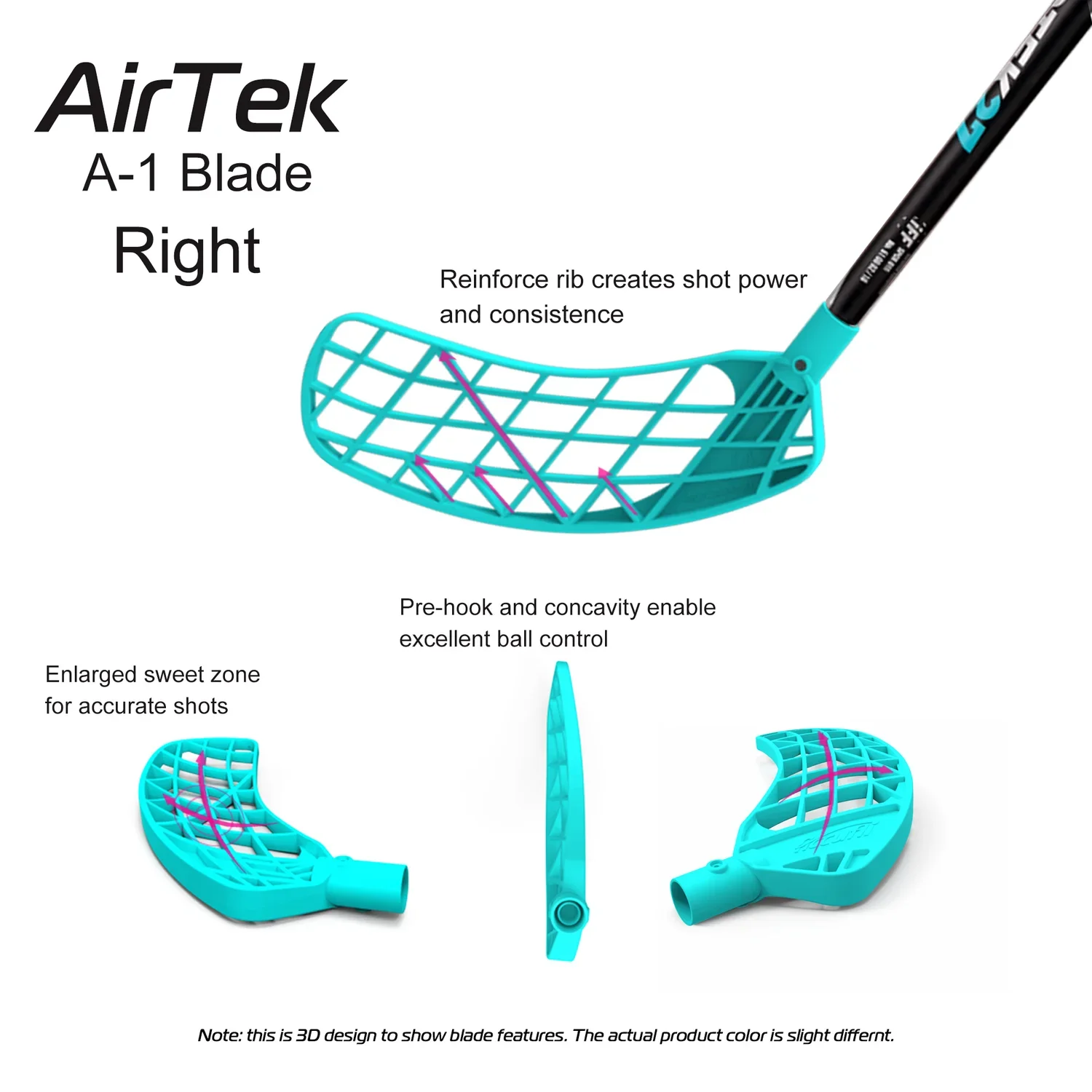 Airtek A100 A90 — Accufli - floorball sticks, ball, and goal